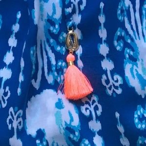 Top Lilly Pulitzer MAYS - Indigo Avec Motif Méduses Et Glands - Tailles M Et L - Neuf Avec Étiquettes